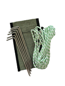 Колышки Ø 6мм в чехле 6 шт. нержавейка + растяжки Ø 3мм. 6шт.